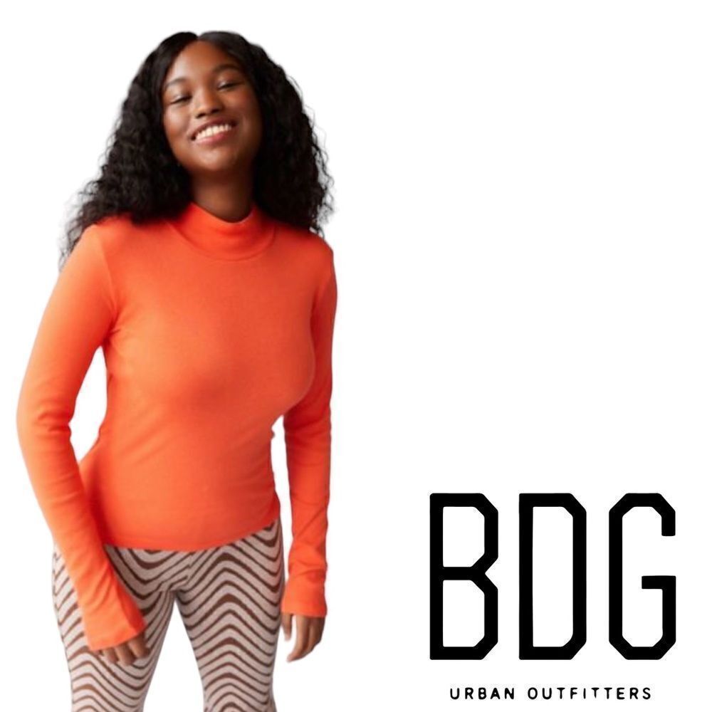 BDG Urban Outfitters | Orange | AUTUMN SOFT-KNIT TURTLENECK